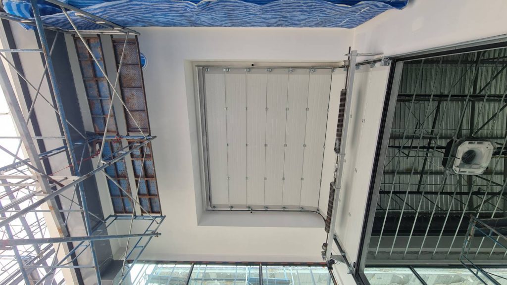 Installation photo of Industrial Doors for Food & Beverage in Chachoengsao by OZ DOOR (2)