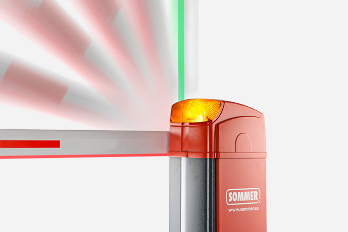 boom barrier with LED