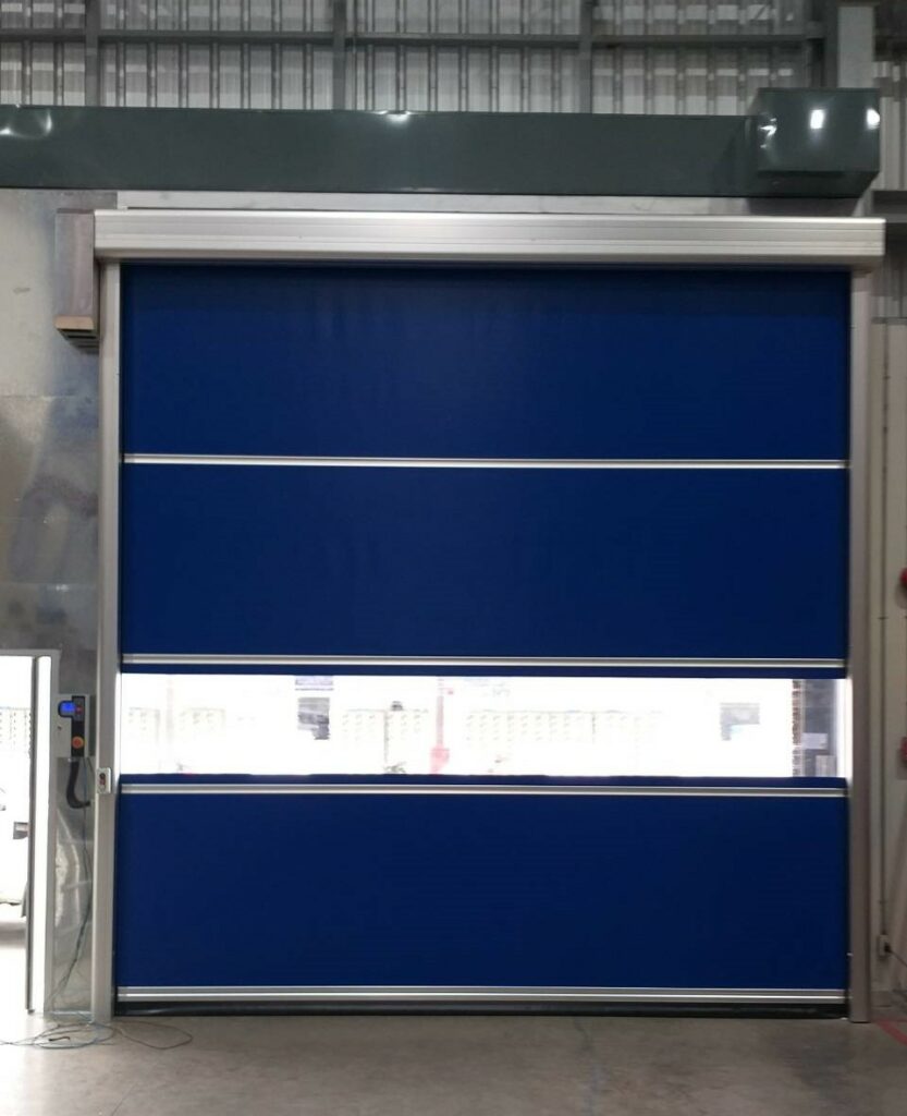 ภาพผลงานติดตั้งประตูไฮสปีด รุ่น Standard สำหรับโรงงานอุตสาหกรรม ที่ชลบุรี โดย OZ DOOR (5)