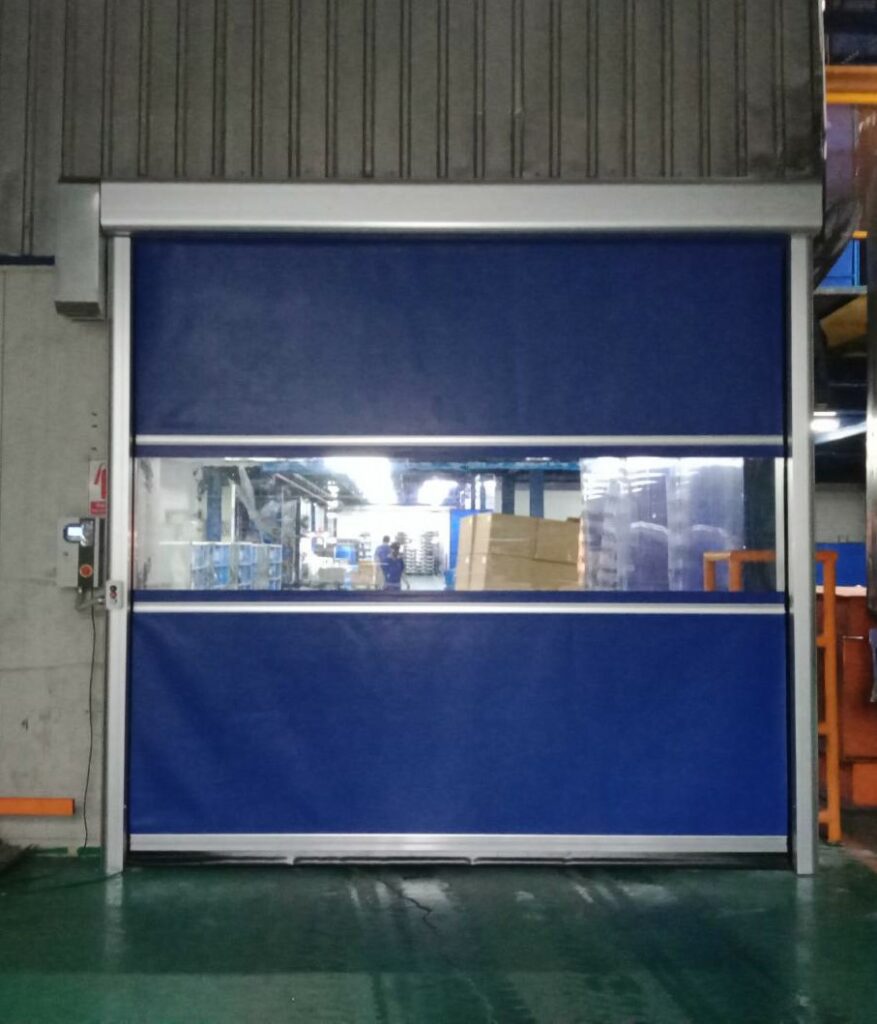 ภาพผลงานติดตั้งประตูไฮสปีด รุ่น Standard สำหรับโรงงานอุตสาหกรรม ที่ชลบุรี โดย OZ DOOR (5)