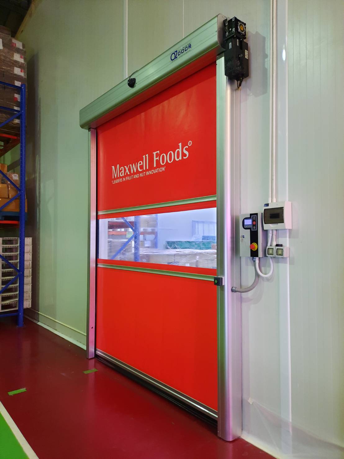 ภาพผลงานติดตั้งประตูไฮสปีด รุ่น Standard สำหรับโรงงานอุตสาหกรรม ที่ระยอง โดย OZ DOOR (2)