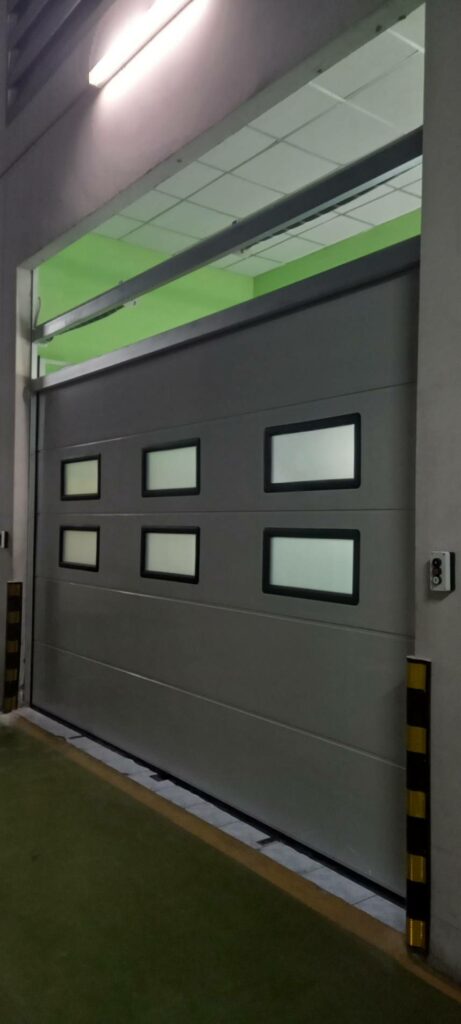 Installation photo of Garage Doors for Manufacturing in Chonburi by OZ DOOR