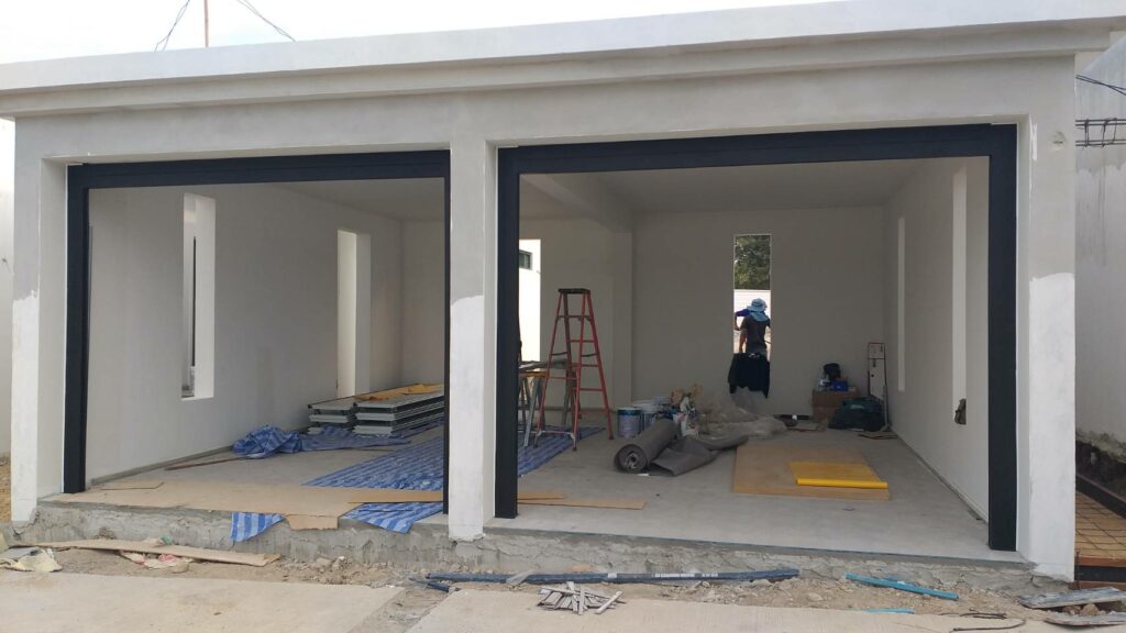 Installation photo of Garage Doors for Single House in Prachuap Khiri Khan by OZ DOOR (3)