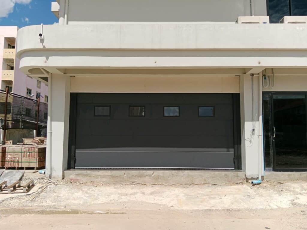 Installation photo of Garage Doors for Single House in Bangkok by OZ DOOR (4)