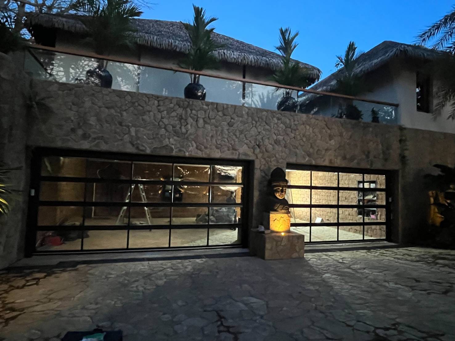 ประตูโรงรถแบบใส-เกาะสมุย