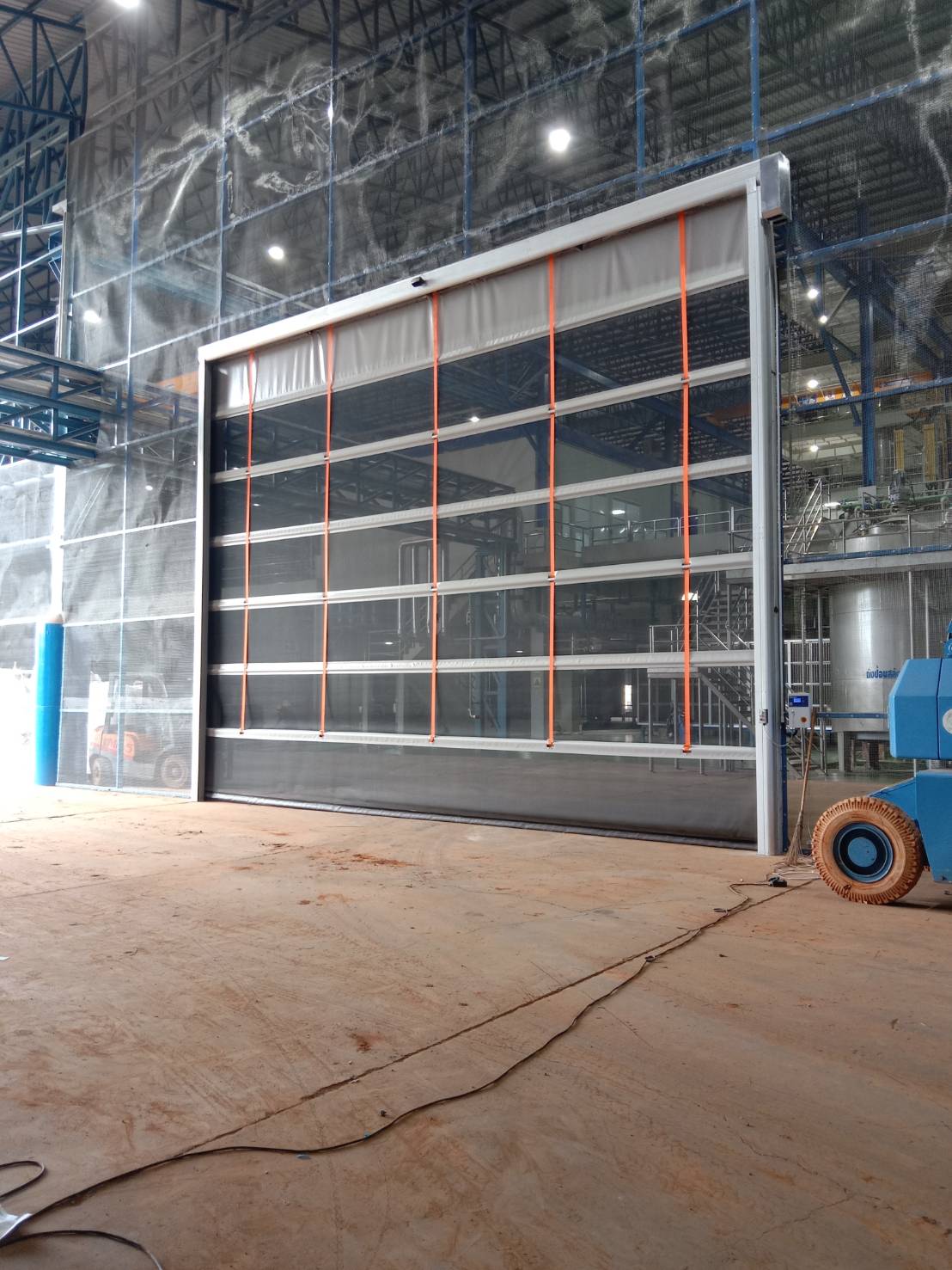 Installation photo of High Speed Doors for Manufacturing in Buri Ram by OZ DOOR