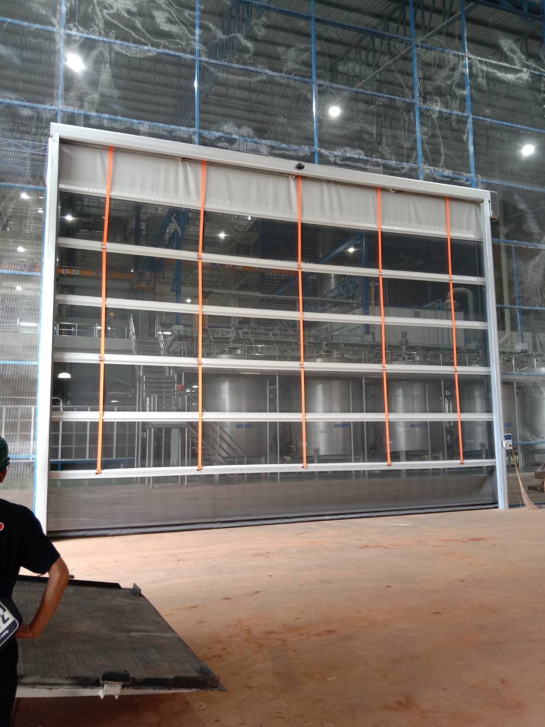 Installation photo of High Speed Doors for Manufacturing in Buri Ram by OZ DOOR (3)