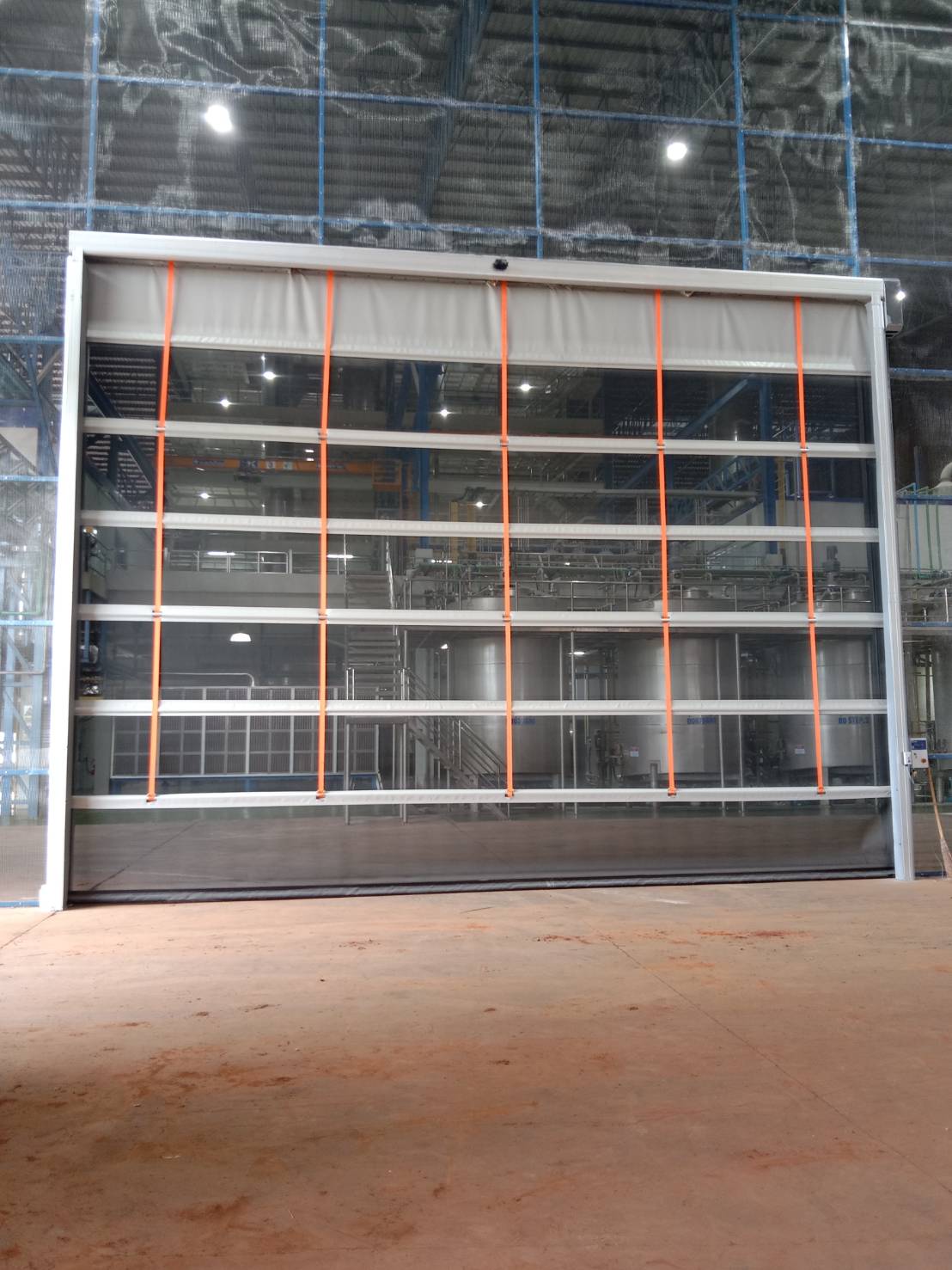 Installation photo of High Speed Doors for Manufacturing in Buri Ram by OZ DOOR