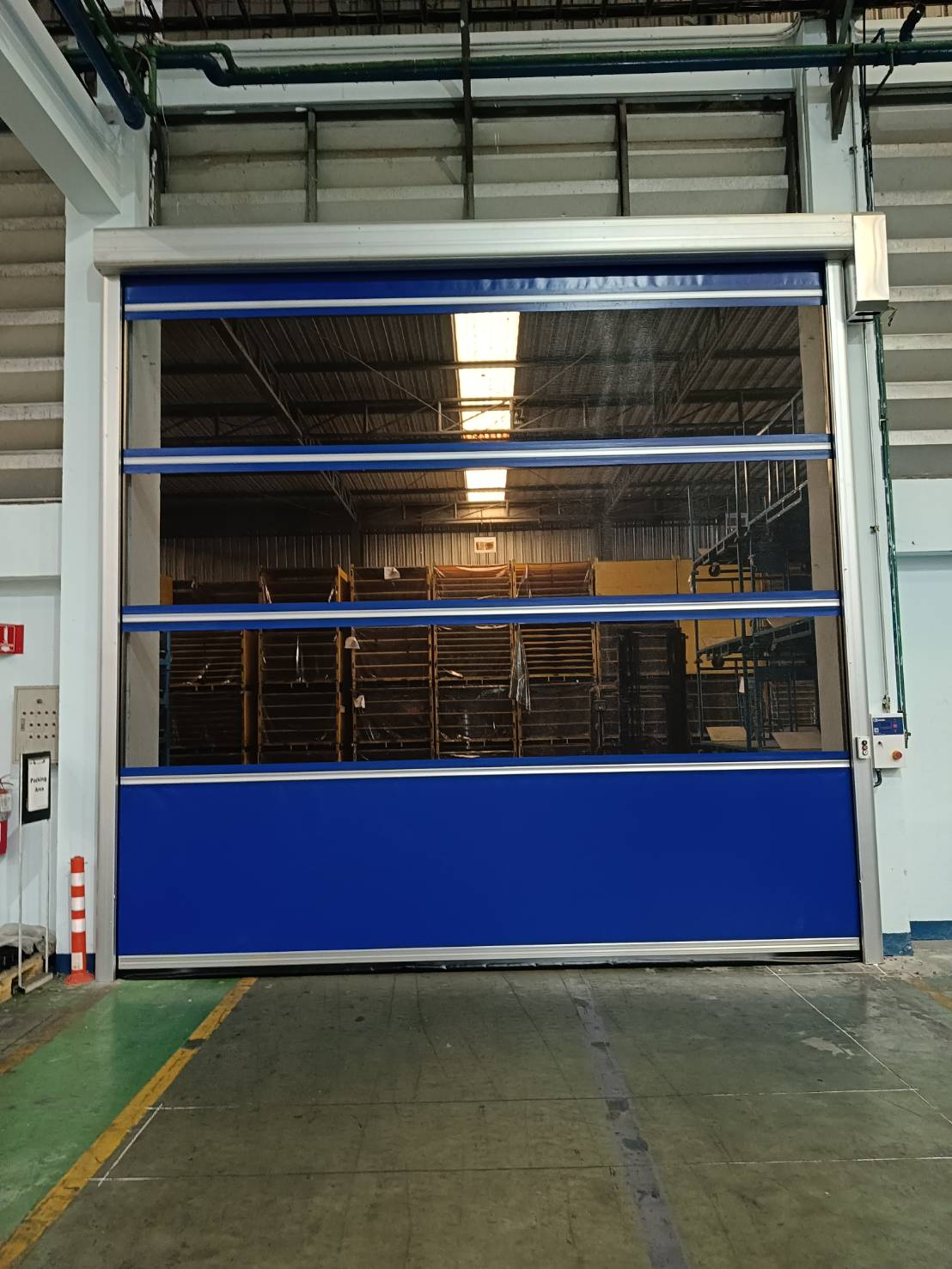 Installation photo of High Speed Doors for Manufacturing in Chonburi by OZ DOOR (7)