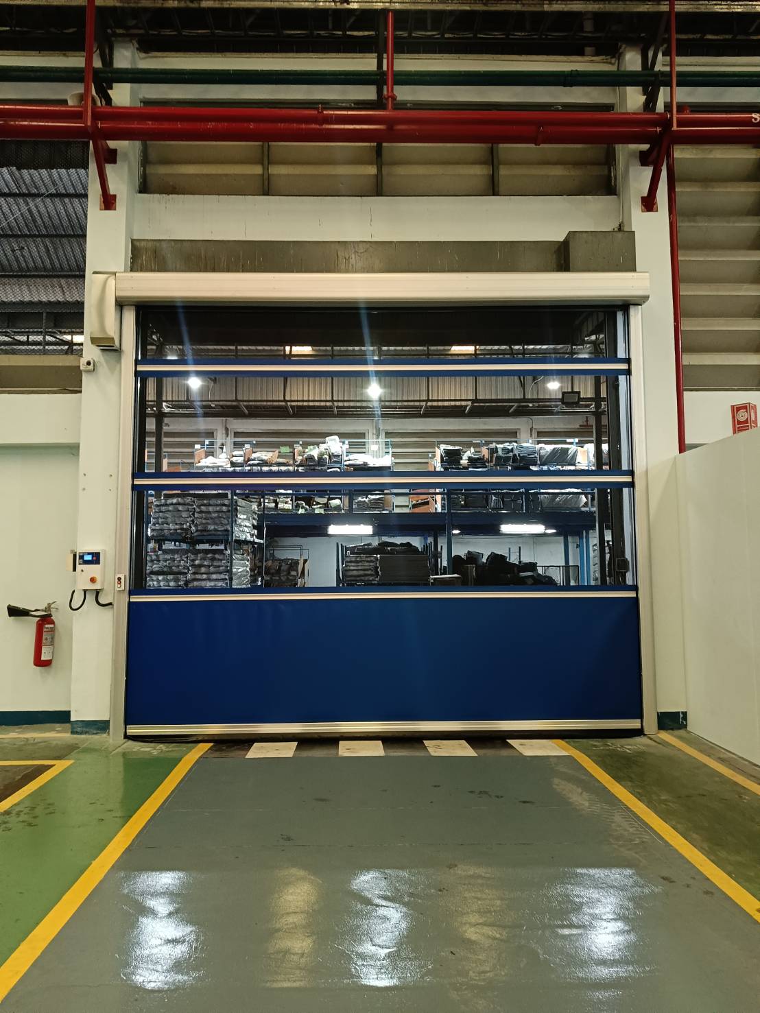 Installation photo of High Speed Doors for Manufacturing in Chonburi by OZ DOOR