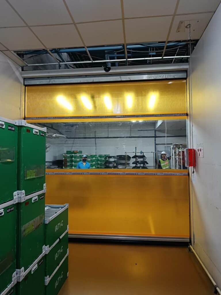 Installation photo of High Speed Doors for Manufacturing in Chonburi by OZ DOOR (4)
