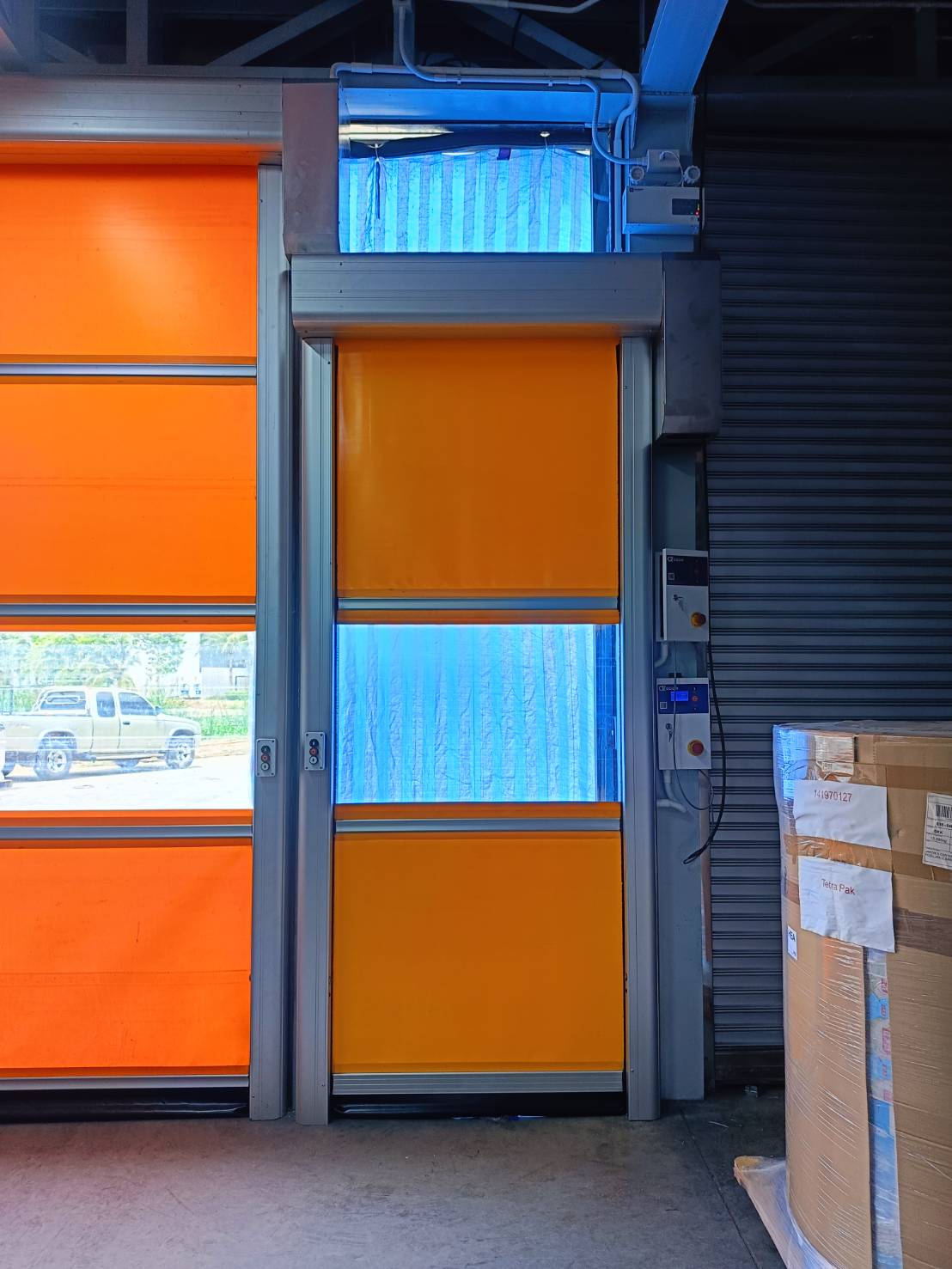 Installation photo of High Speed Doors for Food & Beverage in Ratchaburi by OZ DOOR (2)