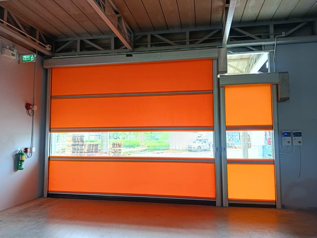 Installation photo of High Speed Doors for Food & Beverage in Ratchaburi by OZ DOOR