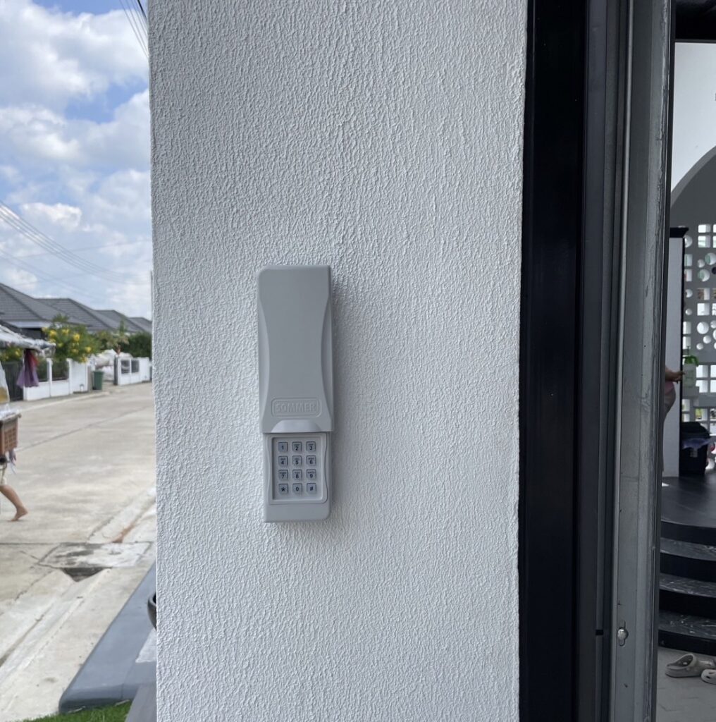 Installation photo of Garage Doors for Single House in Phitsanulok by OZ DOOR (5)