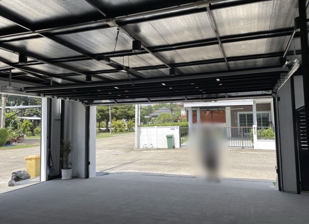 Installation photo of Garage Doors for Single House in Phitsanulok by OZ DOOR (7)