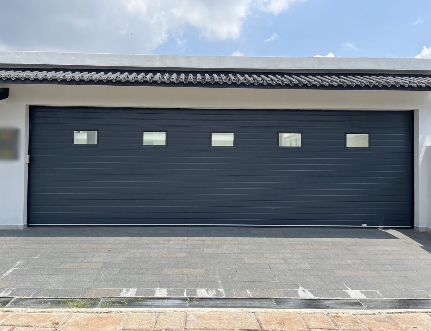 Installation photo of Garage Doors for Food & Beverage in Chonburi by OZ DOOR