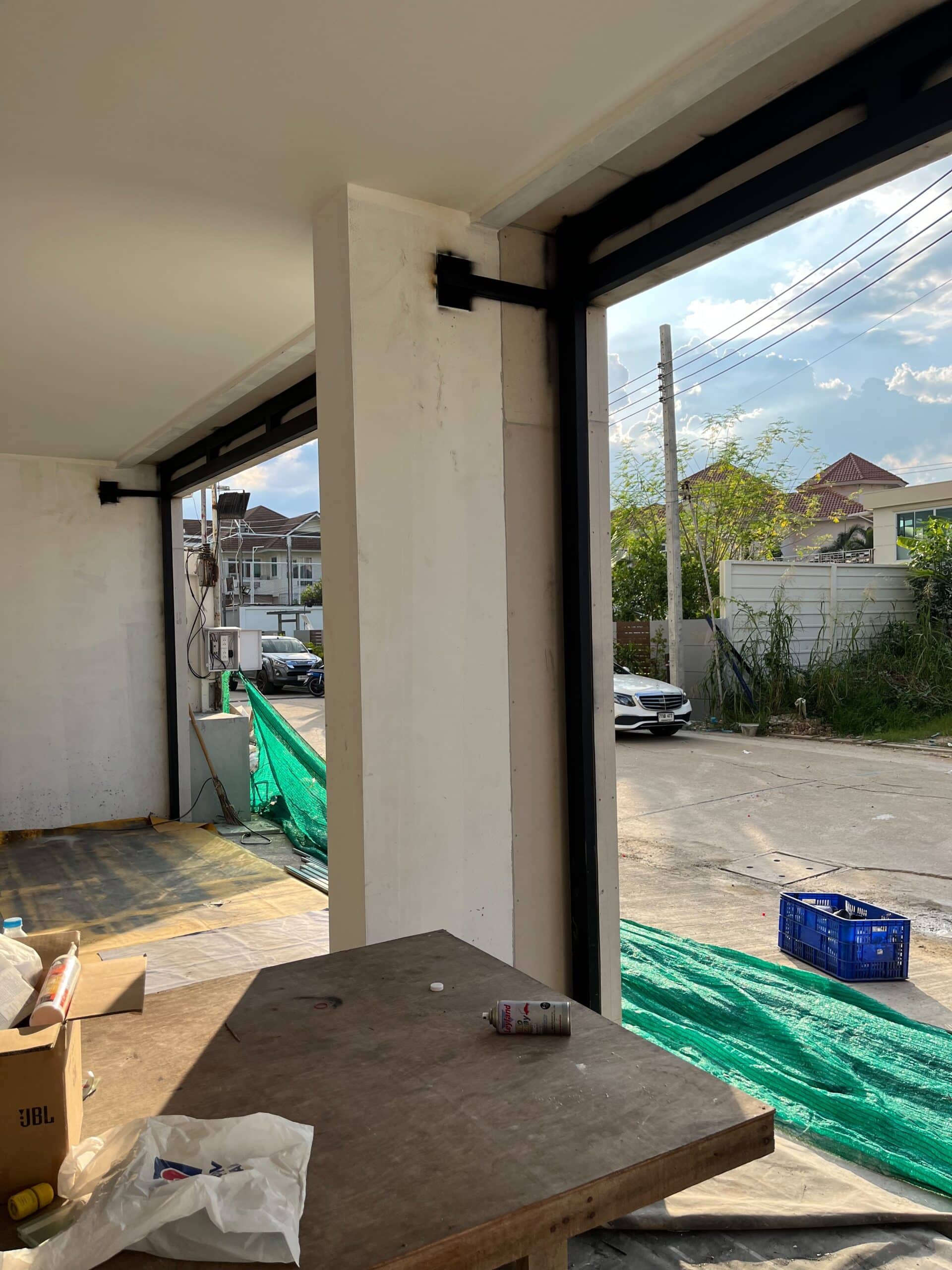 Installation photo of Garage Doors for Manufacturing in Bangkok by OZ DOOR