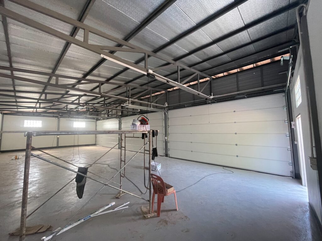 Installation photo of Garage Doors for Residential Projects in Bangkok by OZ DOOR (3)