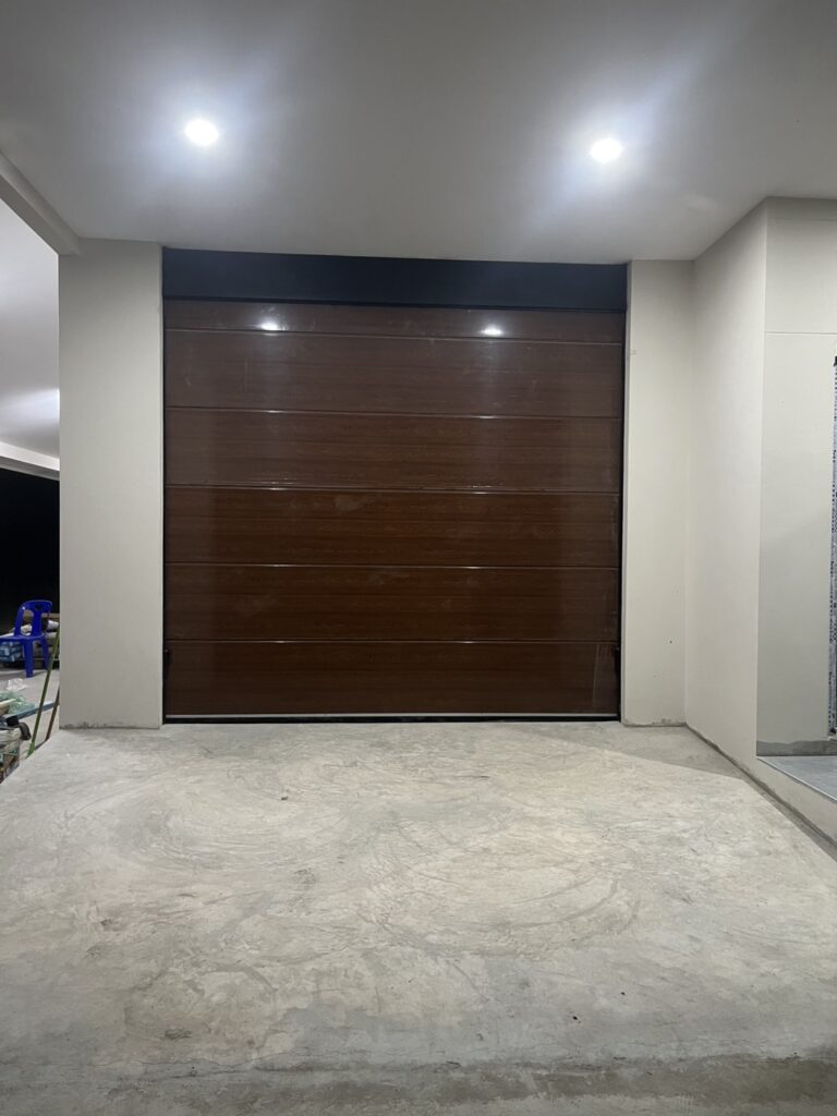 Installation photo of Garage Doors for Residential Projects in Nonthaburi by OZ DOOR
