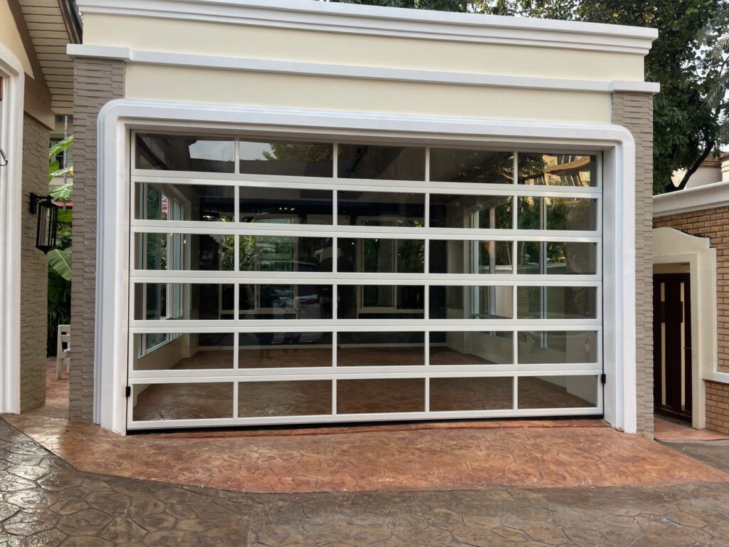 Installation photo of Garage Doors for Single House in Chonburi by OZ DOOR