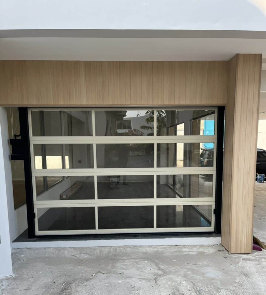 Installation photo of Garage Doors for Single House in Pathum Thani by OZ DOOR (2)