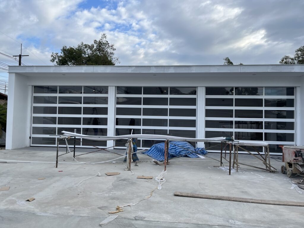 Installation photo of Garage Doors for Residential Projects in Bangkok by OZ DOOR