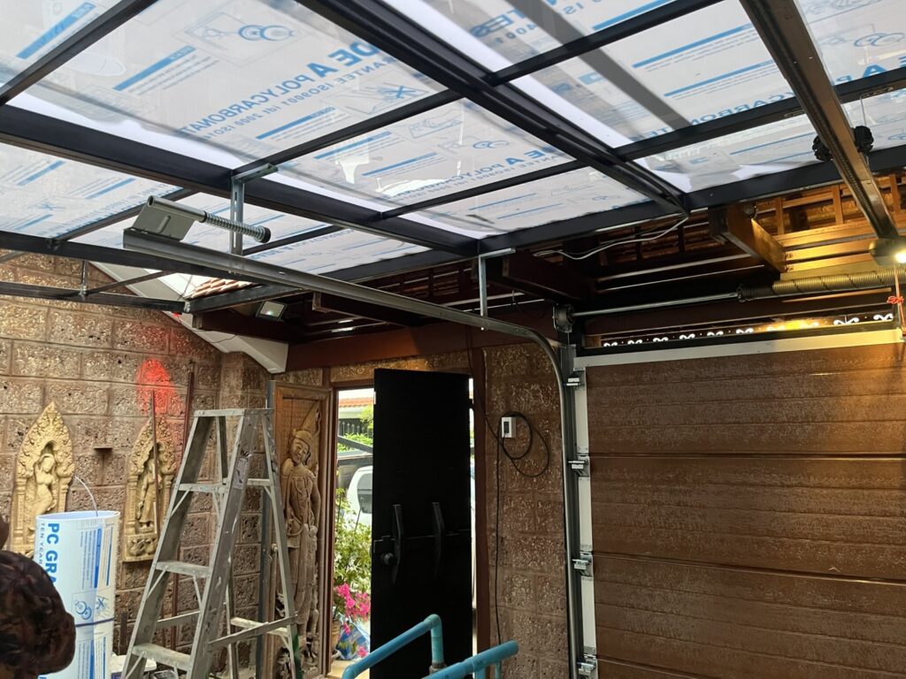 Installation photo of Garage Doors for Single House in Phuket by OZ DOOR (2)