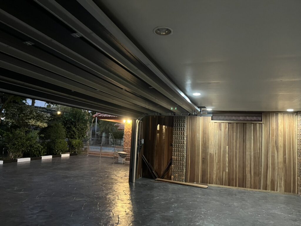 Installation photo of Garage Doors for Single House in Prachin Buri by OZ DOOR (6)