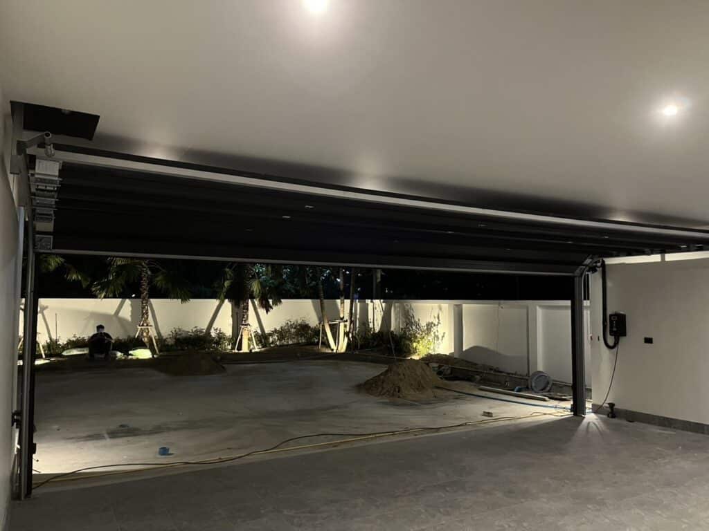 Installation photo of Garage Doors for Single House in Chiang Mai by OZ DOOR (5)