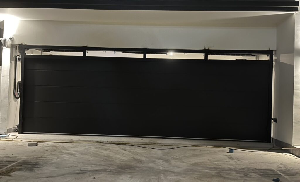 Installation photo of Garage Doors for Single House in Chiang Mai by OZ DOOR