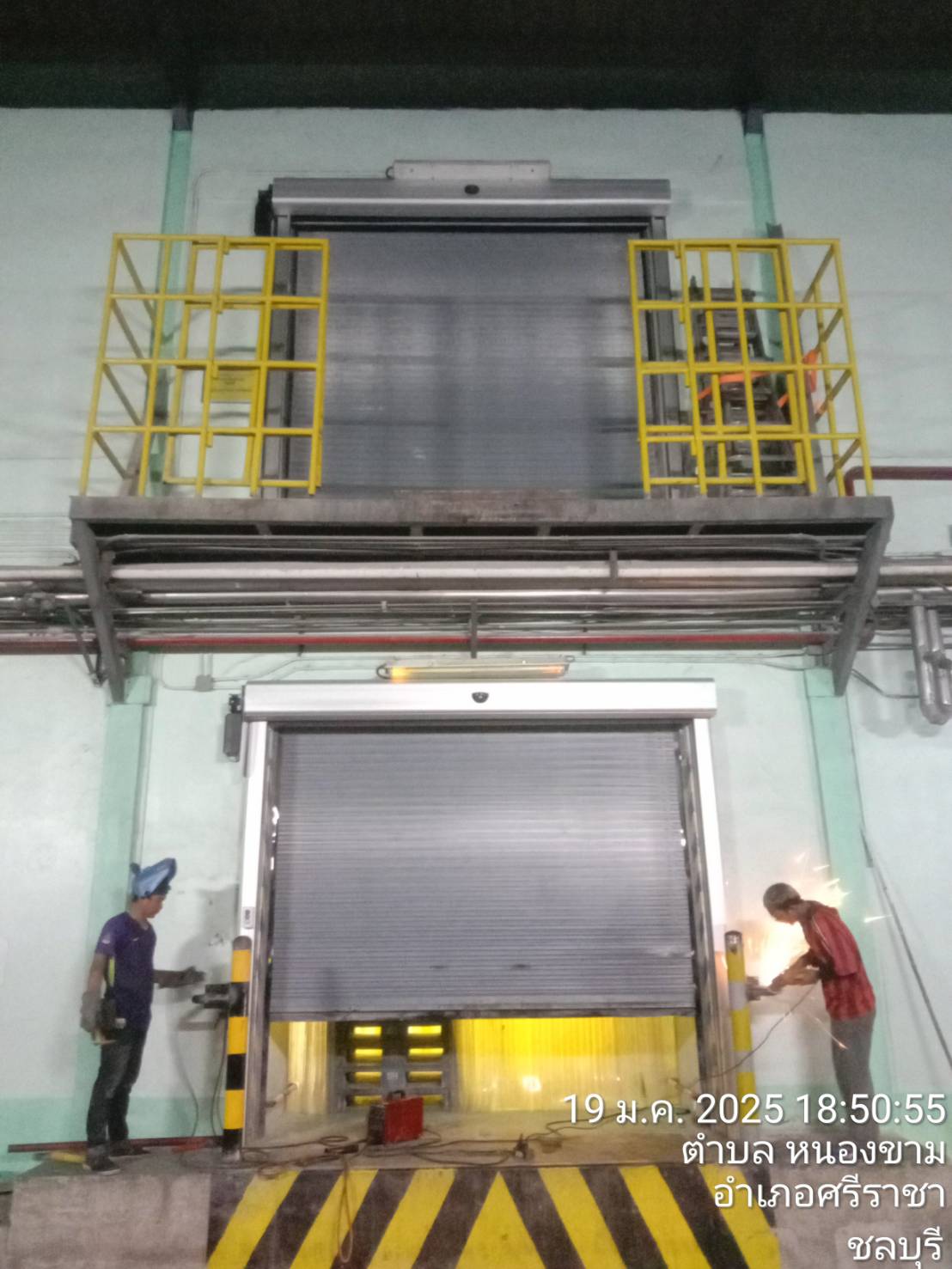 ภาพผลงานติดตั้งประตูไฮสปีด รุ่น Standard สำหรับโรงงานอุตสาหกรรม ที่ระยอง โดย OZ DOOR (14)