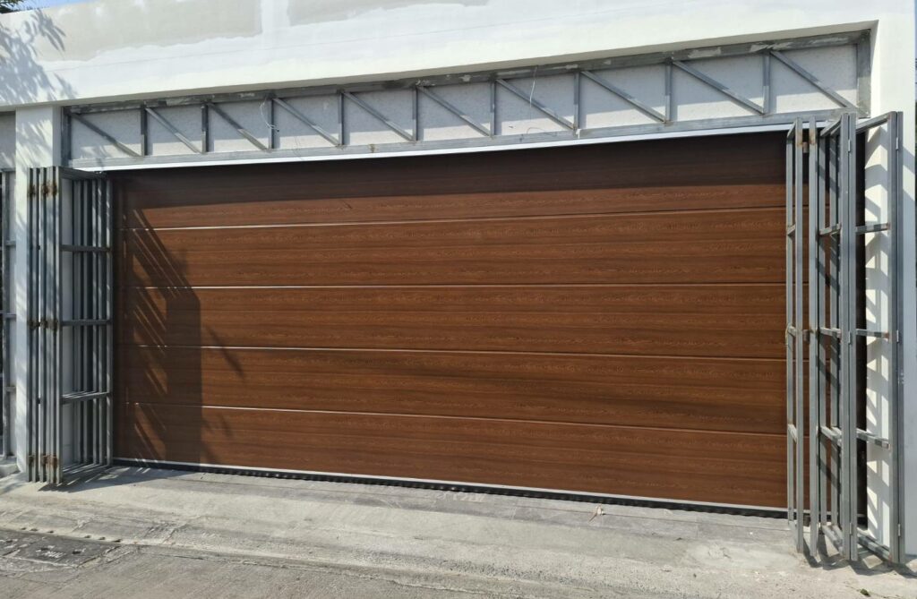 Installation photo of Garage Doors for Single House in Bangkok by OZ DOOR