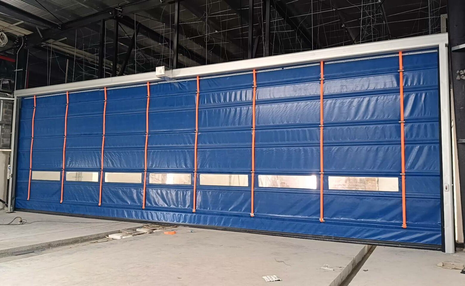 Installation photo of High Speed Doors for Manufacturing in Pathum Thani by OZ DOOR