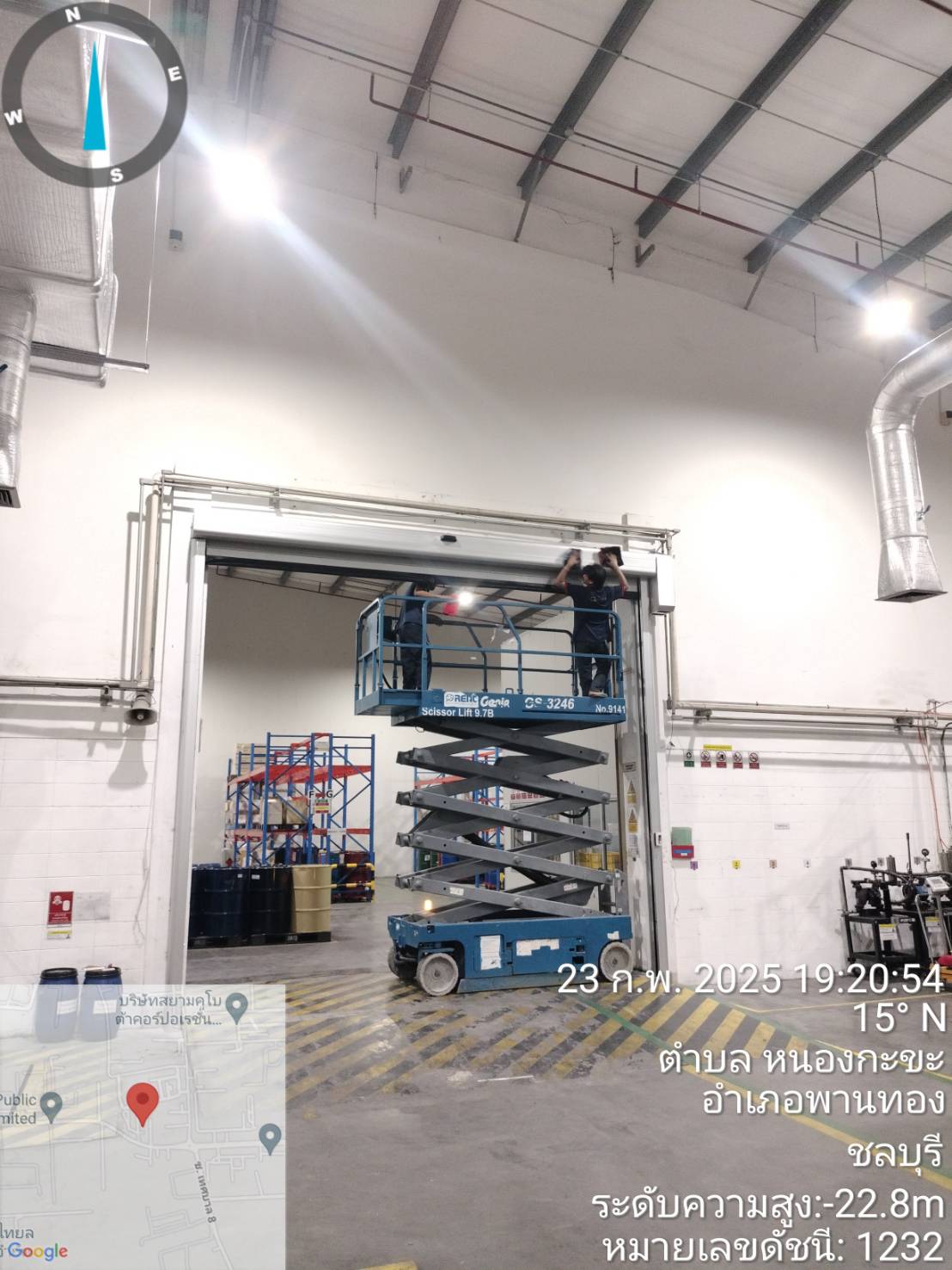 ภาพผลงานติดตั้งประตูไฮสปีด รุ่น Standard สำหรับโรงงานอุตสาหกรรม ที่ระยอง โดย OZ DOOR (4)