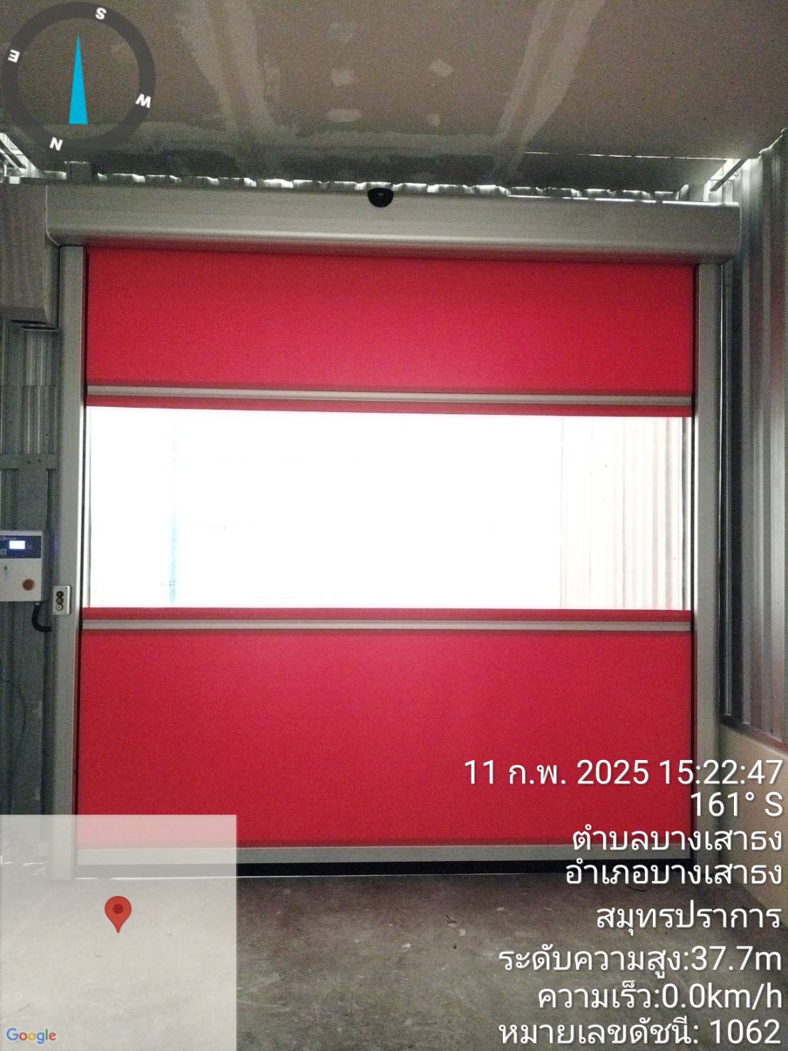 ภาพผลงานติดตั้งประตูไฮสปีด รุ่น Standard สำหรับโรงงานอุตสาหกรรม ที่สมุทรปราการ โดย OZ DOOR (3)