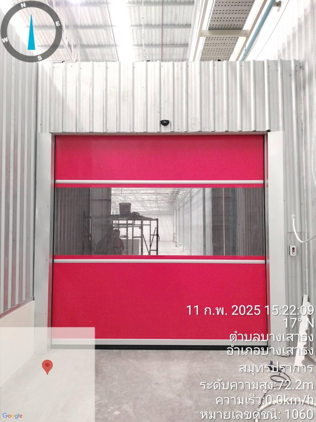 ภาพผลงานติดตั้งประตูไฮสปีด รุ่น Standard สำหรับโรงงานอุตสาหกรรม ที่สมุทรปราการ โดย OZ DOOR (4)