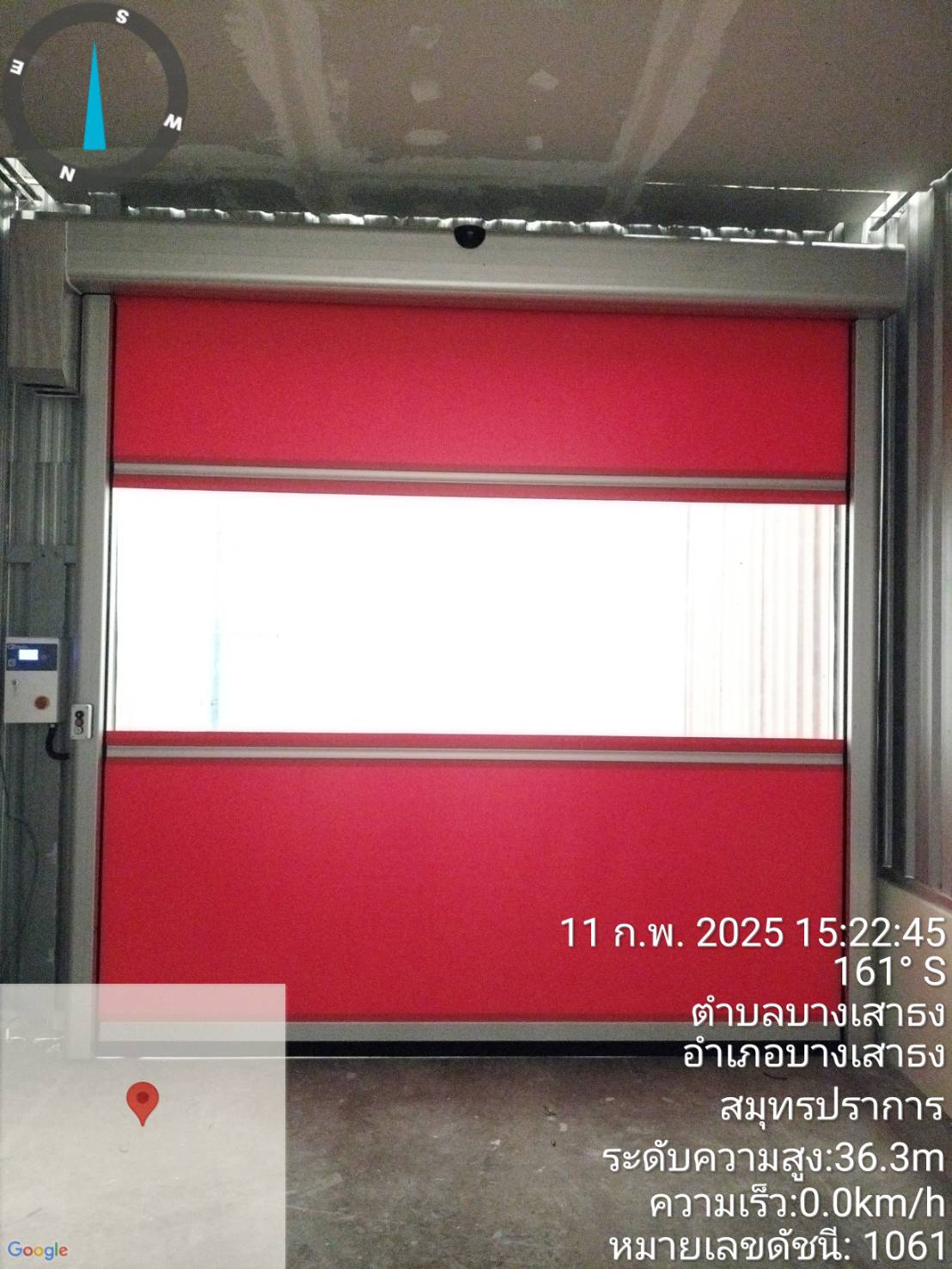 ภาพผลงานติดตั้งประตูไฮสปีด รุ่น Standard สำหรับโรงงานอุตสาหกรรม ที่สมุทรปราการ โดย OZ DOOR (5)