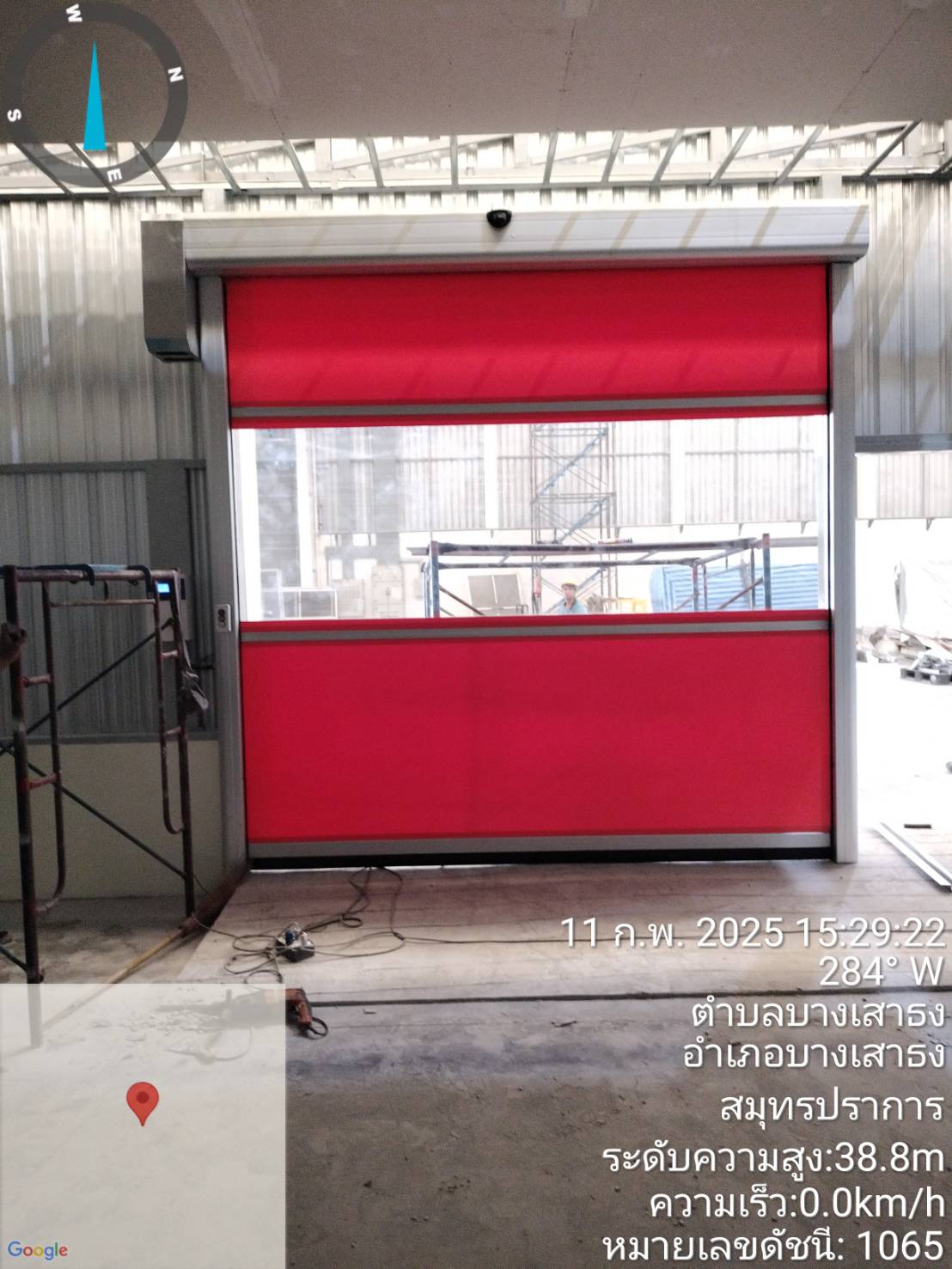 ภาพผลงานติดตั้งประตูไฮสปีด รุ่น Standard สำหรับโรงงานอุตสาหกรรม ที่สมุทรปราการ โดย OZ DOOR (7)