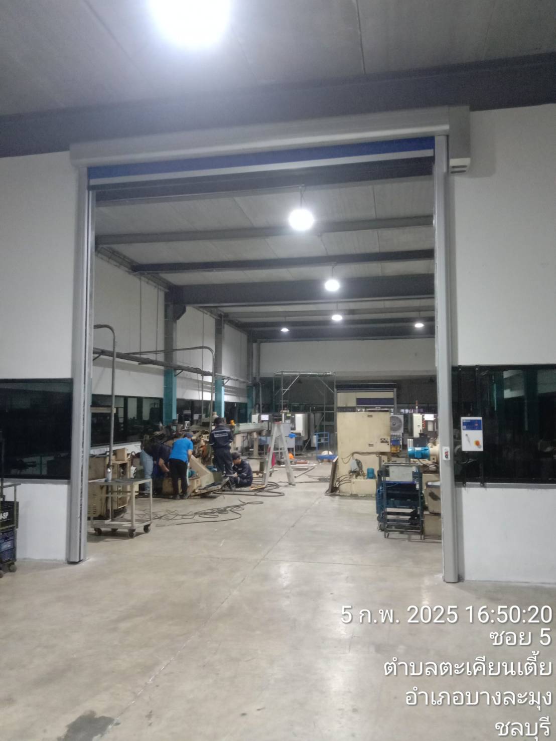 ภาพผลงานติดตั้งประตูไฮสปีด รุ่น Standard สำหรับโรงงานอุตสาหกรรม ที่สมุทรสาคร โดย OZ DOOR (6)