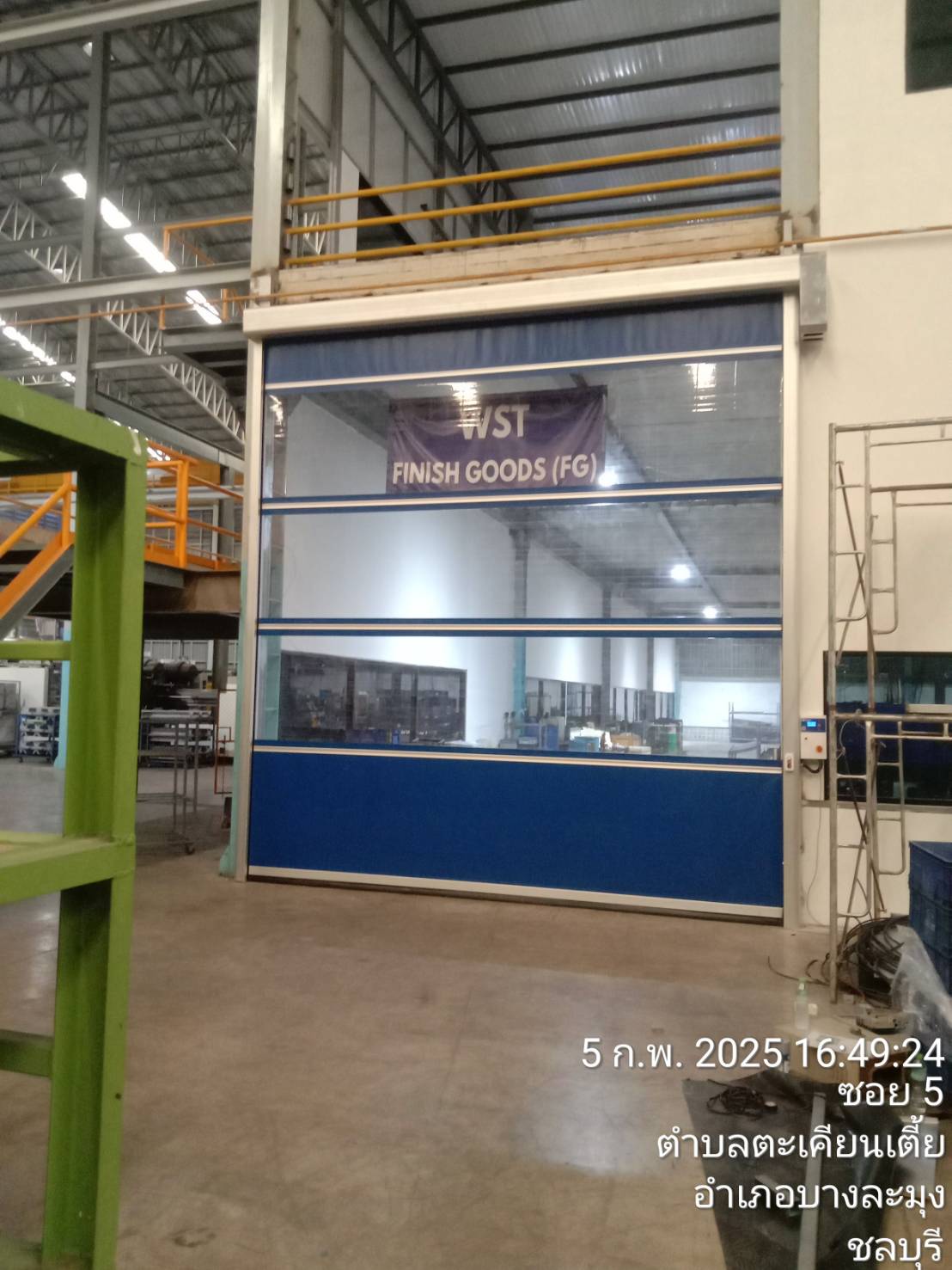 ภาพผลงานติดตั้งประตูไฮสปีด รุ่น Standard สำหรับโรงงานอุตสาหกรรม ที่สมุทรสาคร โดย OZ DOOR (9)