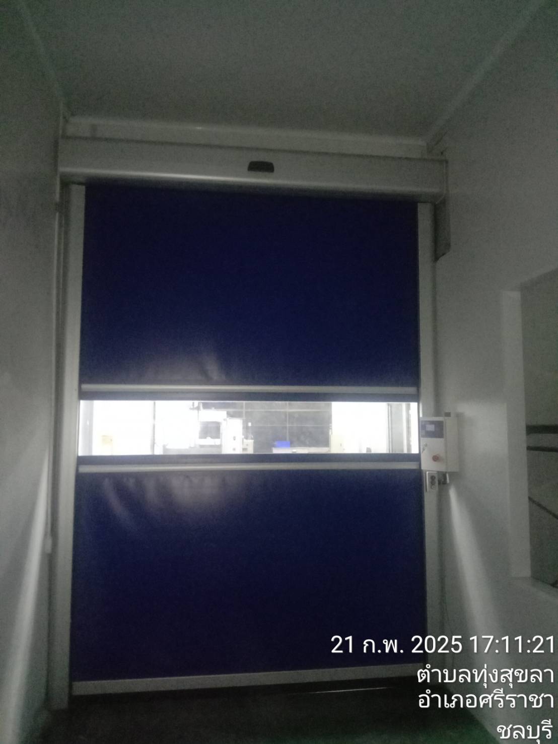 ภาพผลงานติดตั้งประตูไฮสปีด รุ่น Standard สำหรับโรงงานอุตสาหกรรม ที่พระนครศรีอยุธยา โดย OZ DOOR (4)