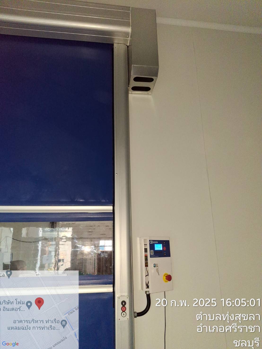 ภาพผลงานติดตั้งประตูไฮสปีด รุ่น Standard สำหรับโรงงานอุตสาหกรรม ที่พระนครศรีอยุธยา โดย OZ DOOR (6)