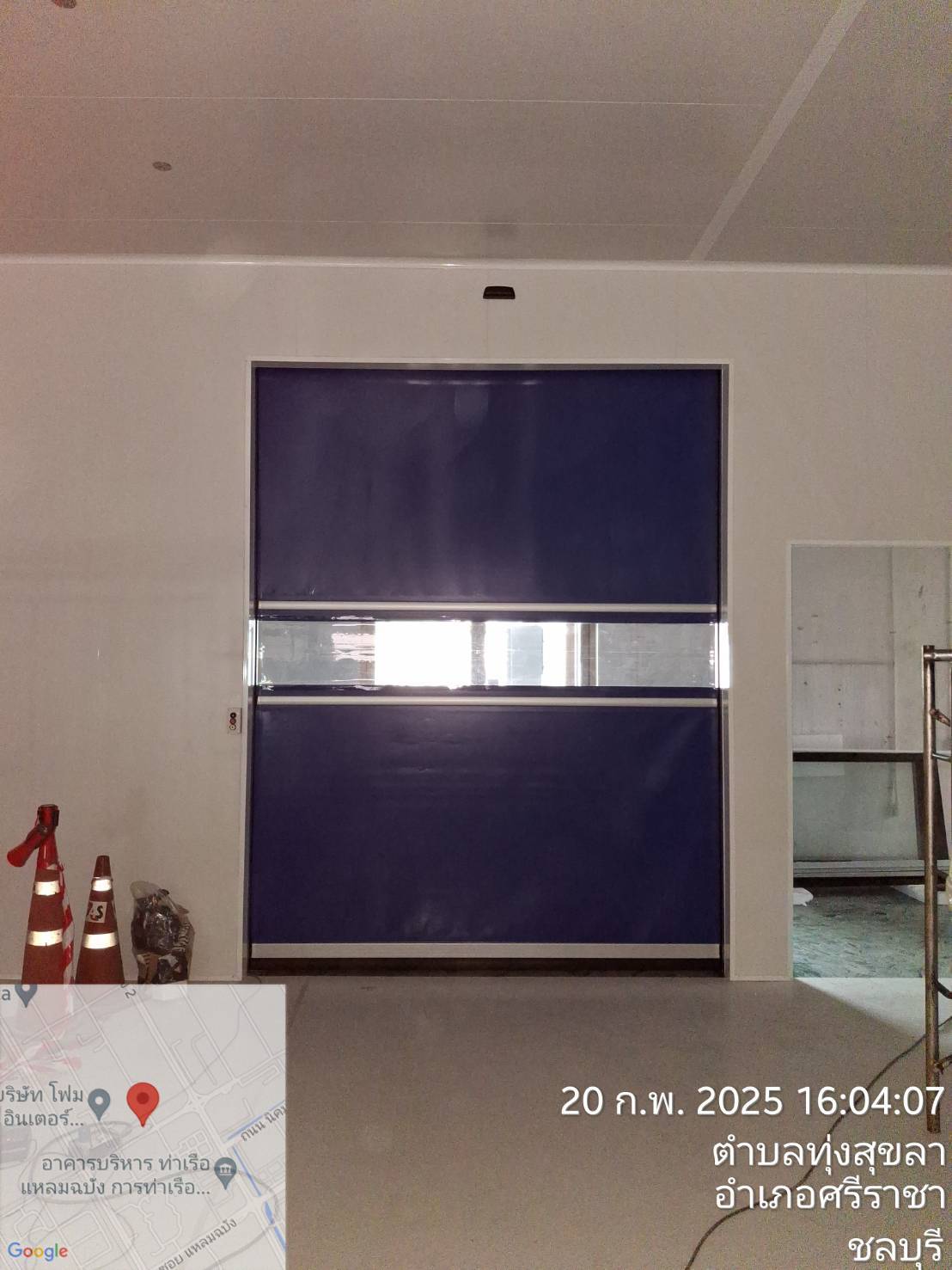 ภาพผลงานติดตั้งประตูไฮสปีด รุ่น Standard สำหรับโรงงานอุตสาหกรรม ที่พระนครศรีอยุธยา โดย OZ DOOR (7)