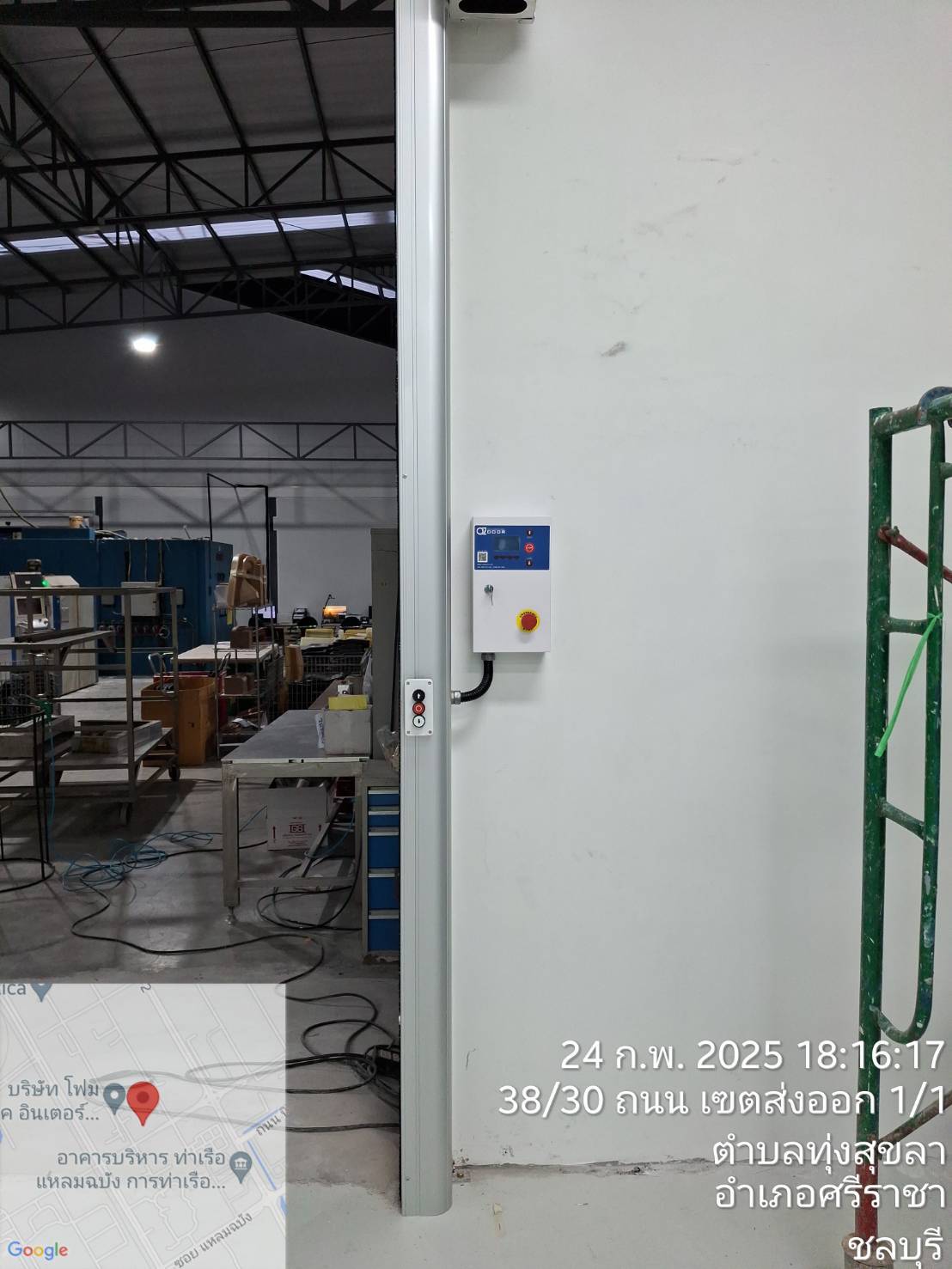 ภาพผลงานติดตั้งประตูไฮสปีด รุ่น Standard สำหรับโรงงานอุตสาหกรรม ที่พระนครศรีอยุธยา โดย OZ DOOR (13)