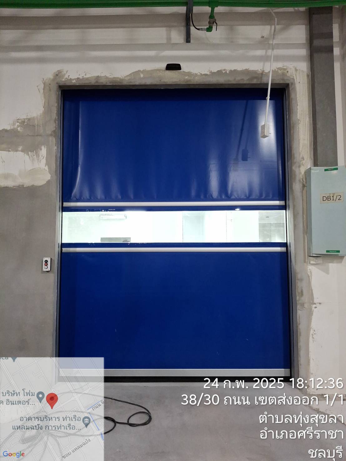 ภาพผลงานติดตั้งประตูไฮสปีด รุ่น Standard สำหรับโรงงานอุตสาหกรรม ที่พระนครศรีอยุธยา โดย OZ DOOR (14)