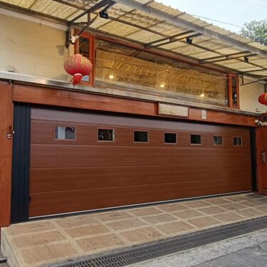 ประตูโรงรถ|Garage Door|Wood grain