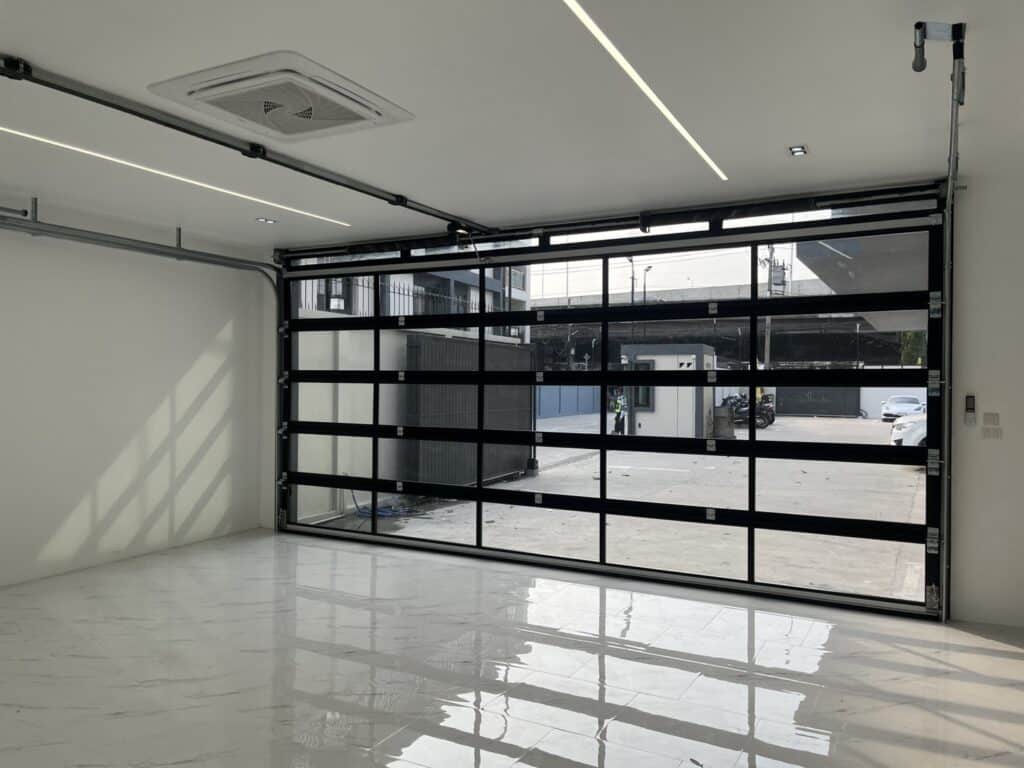 Installation photo of Garage Doors for Single House in Nonthaburi by OZ DOOR (2)