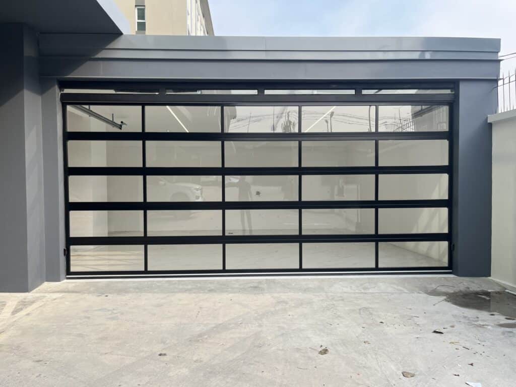 Installation photo of Garage Doors for Single House in Nonthaburi by OZ DOOR