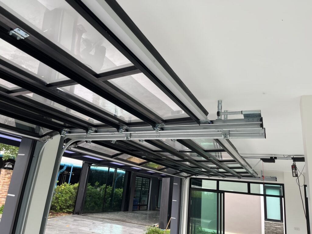 Installation photo of Garage Doors for Single House in Pathum Thani by OZ DOOR (7)