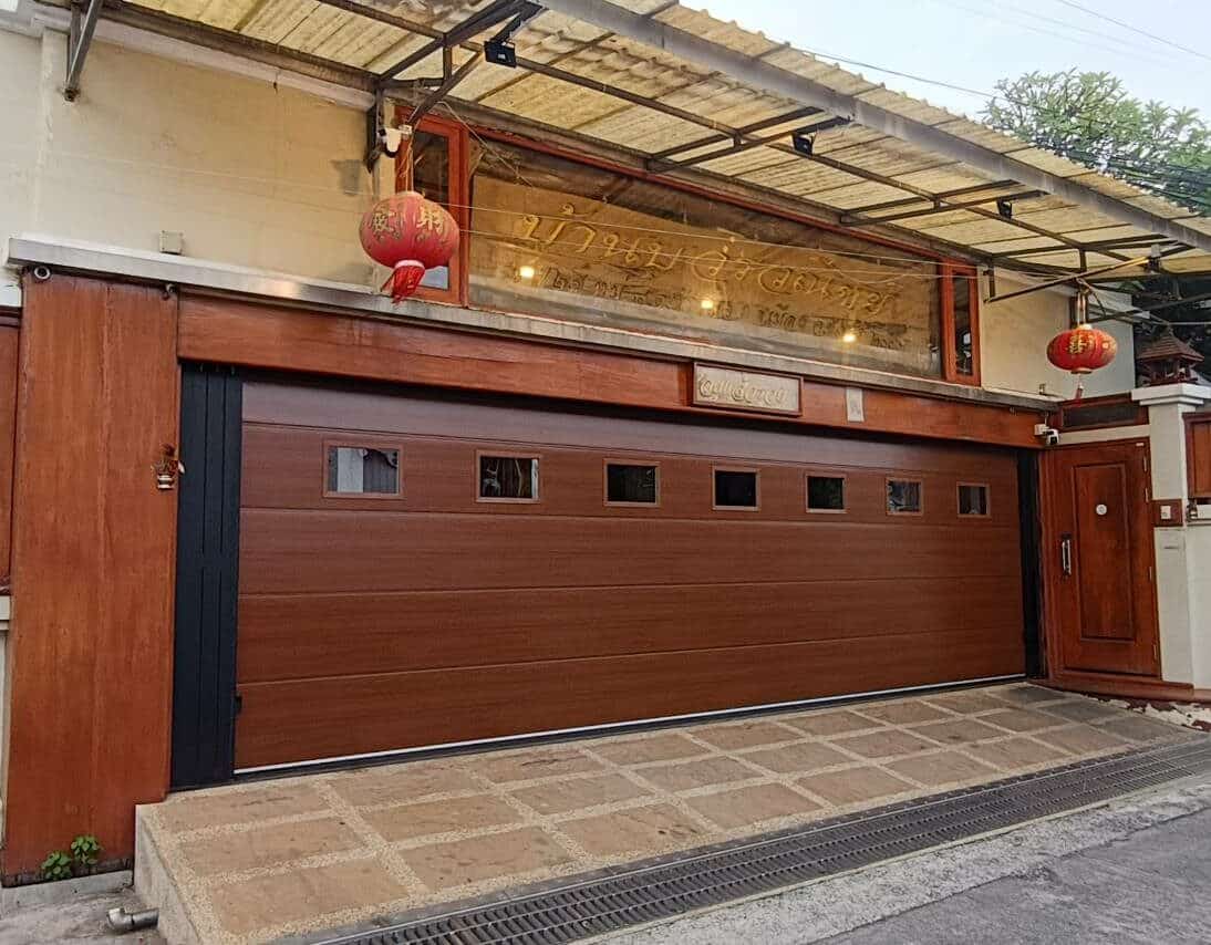 Installation photo of Garage Doors for Single House in Chonburi by OZ DOOR